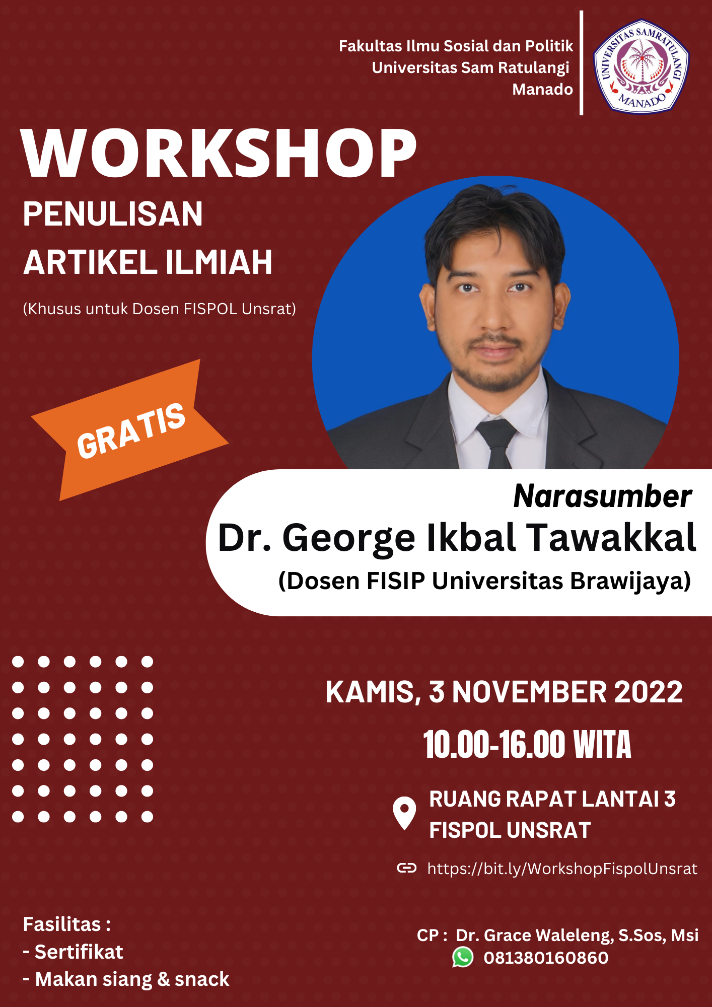 Workshop : Penulisan Artikel Ilmiah